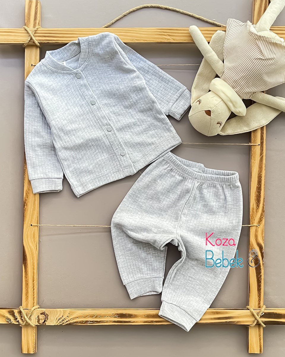 Babyselen Raporlu Kumaş Bebek Pijama Takımı
