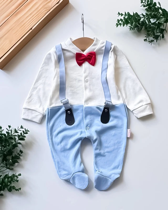 Ptk Askılı Papyonlu Bebek Tulum