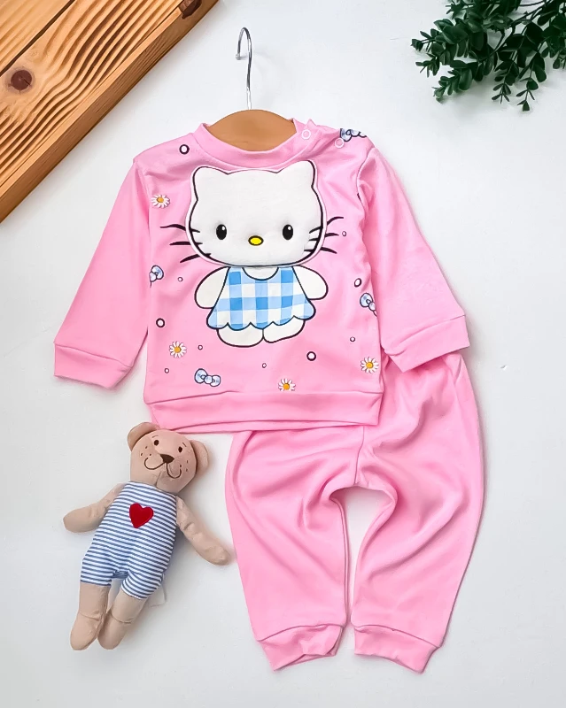 Crzy Hll Kty Nakışlı 2’li Bebek Takım