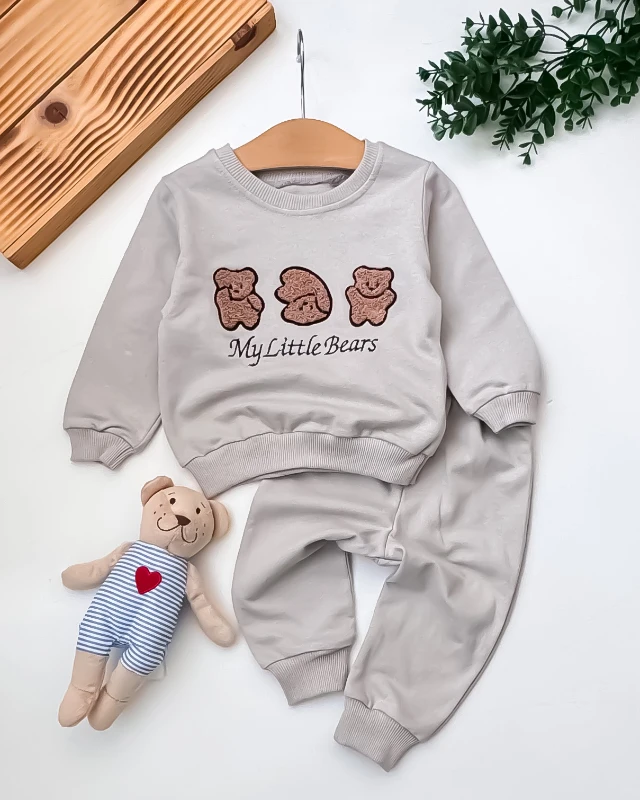 Pccl My Littke Bears Nakışlı 3’lü Bebek Takım