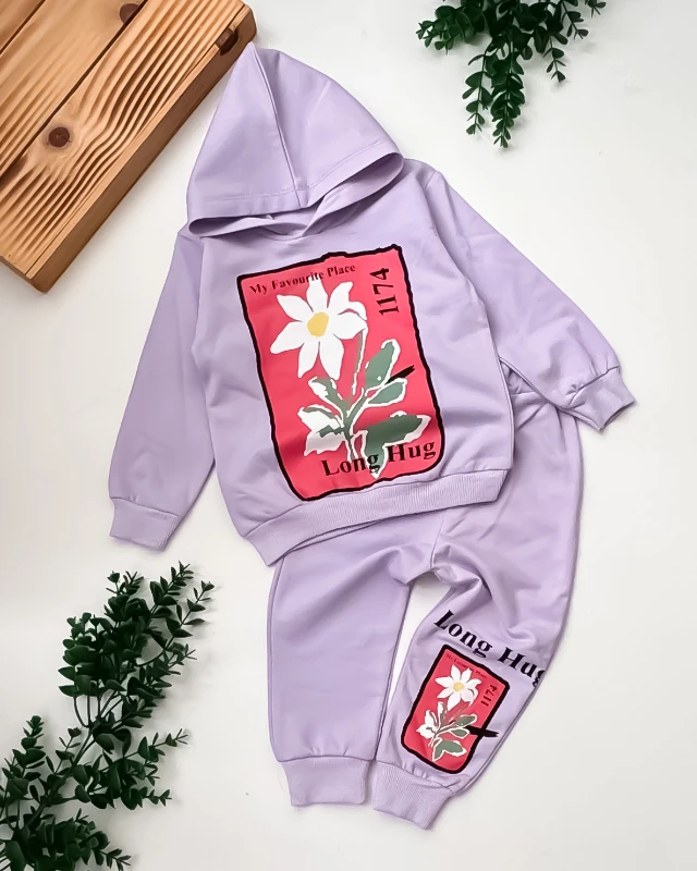 Cuscino Büyük Yaş Long Hug Çiçek Baskılı 2’li Çocuk Takım