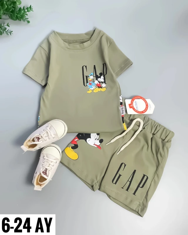 Miniapple Yazlık  Gapp Duck ve Miki Baskılı 2’li Bebek Takımı