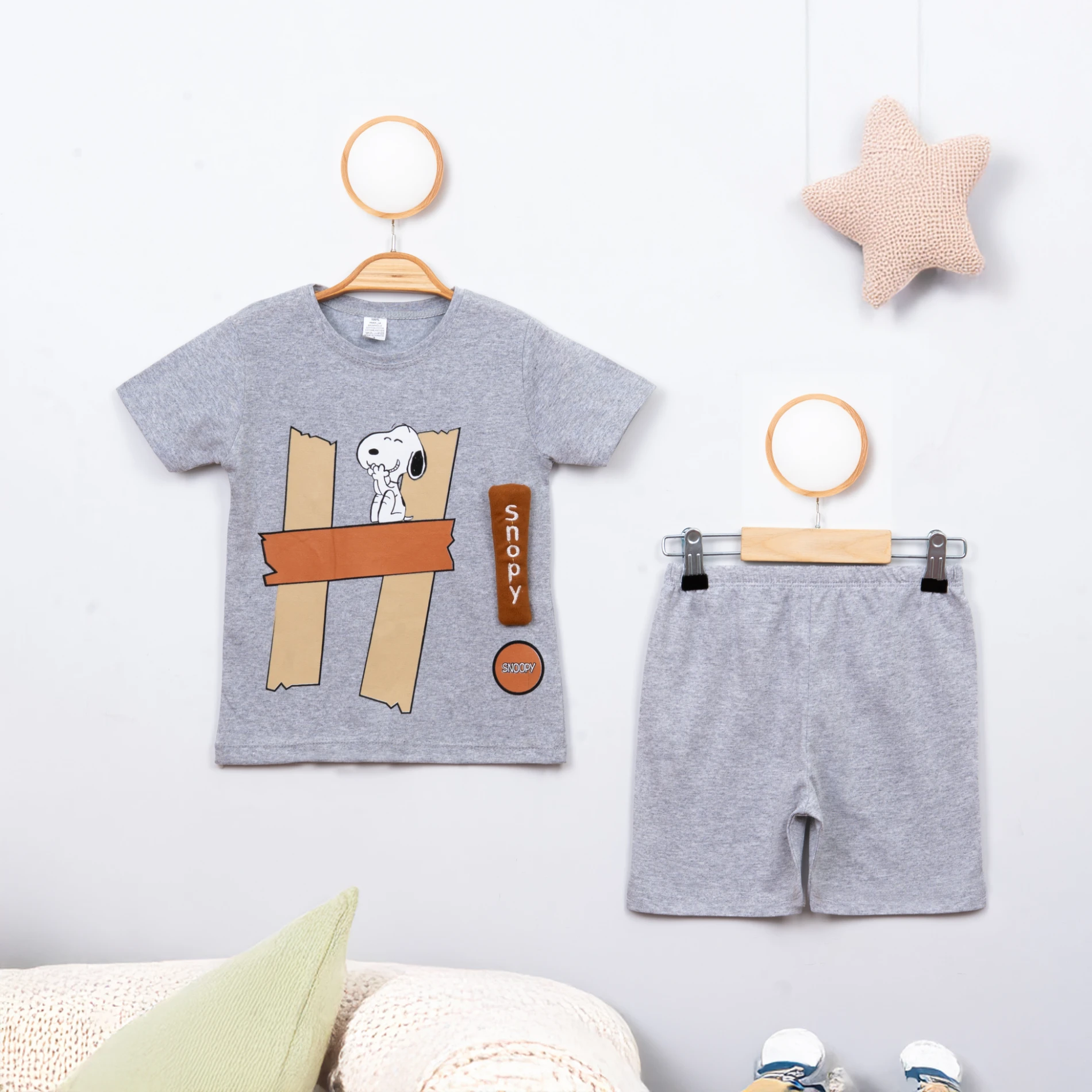 Cuscino Yazlık Büyük Yaş Hi Snoppy Baskılı 2’li Çocuk Takım