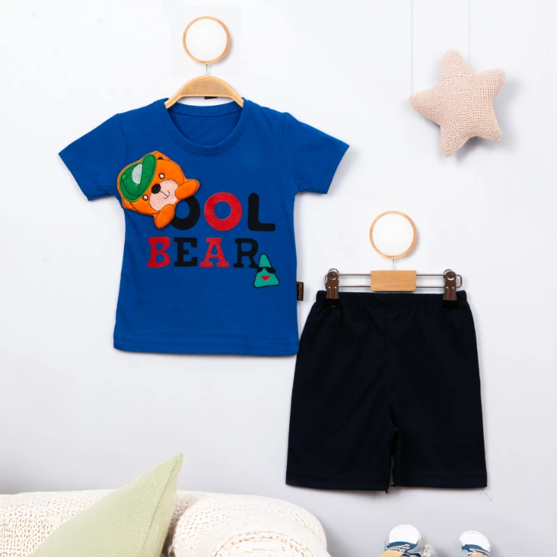 Cuscino Yazlık Cool Bear Baskılı 2’li Bebek Takım