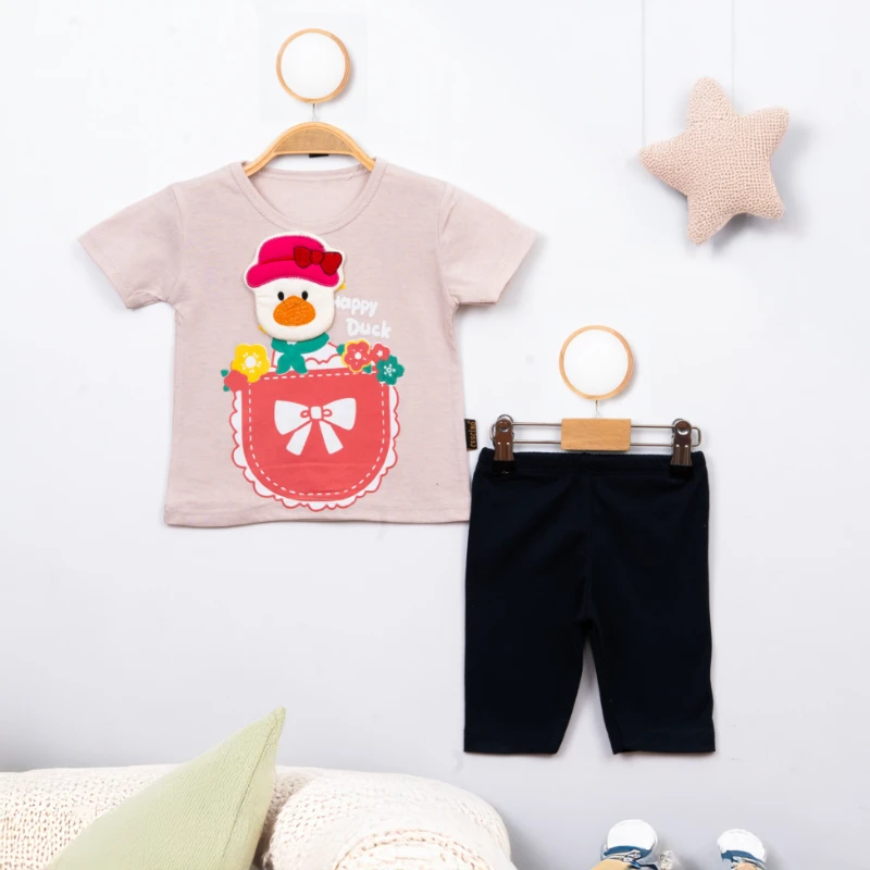 Cuscino Yazlık Happy Duck Baskılı 2’li Bebek Takım