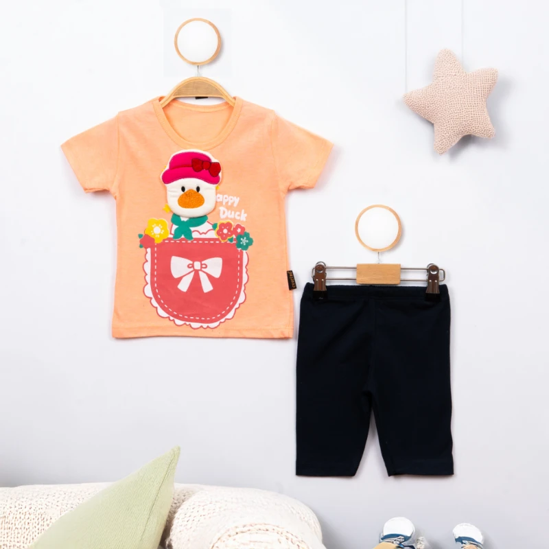 Cuscino Yazlık Happy Duck Baskılı 2’li Bebek Takım
