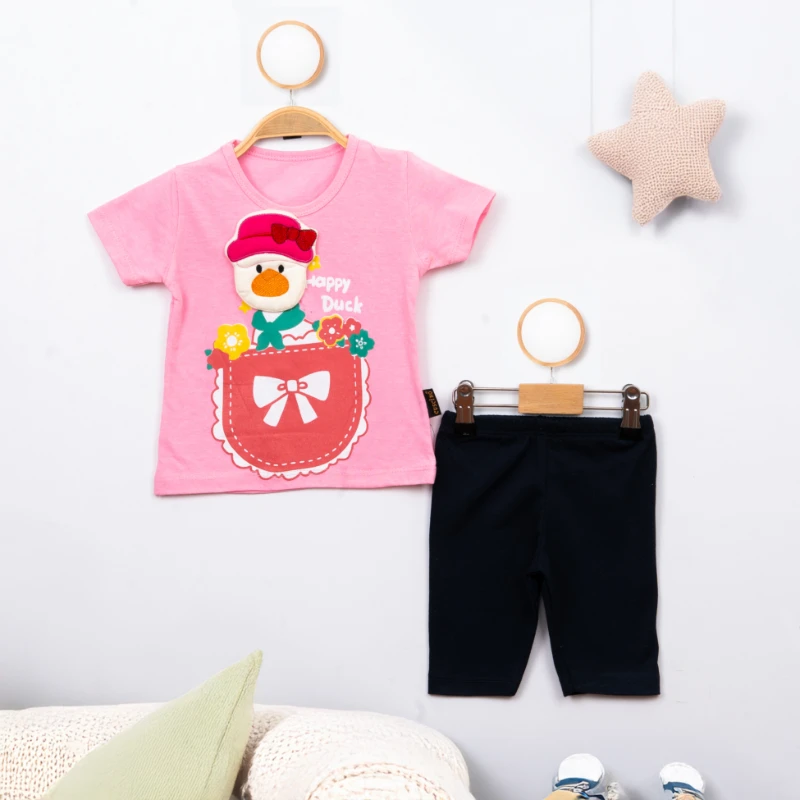 Cuscino Yazlık Happy Duck Baskılı 2’li Bebek Takım