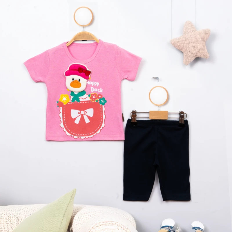 Cuscino Yazlık Happy Duck Baskılı 2’li Bebek Takım