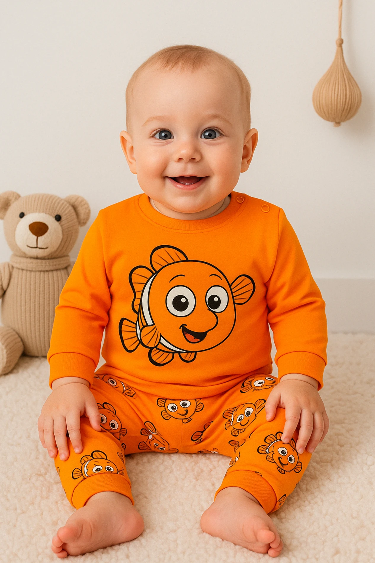 Nemo Baskılı 2’li Bebek Pijama Takım