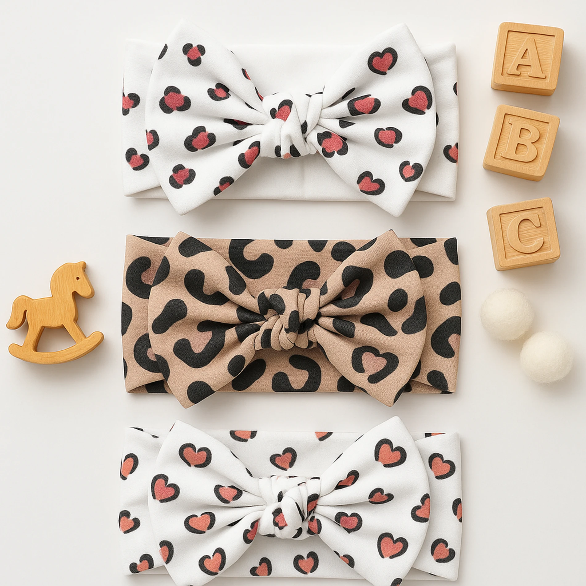 Defne Kız Bebek 3’lü Saç Bandı Set Model - 1