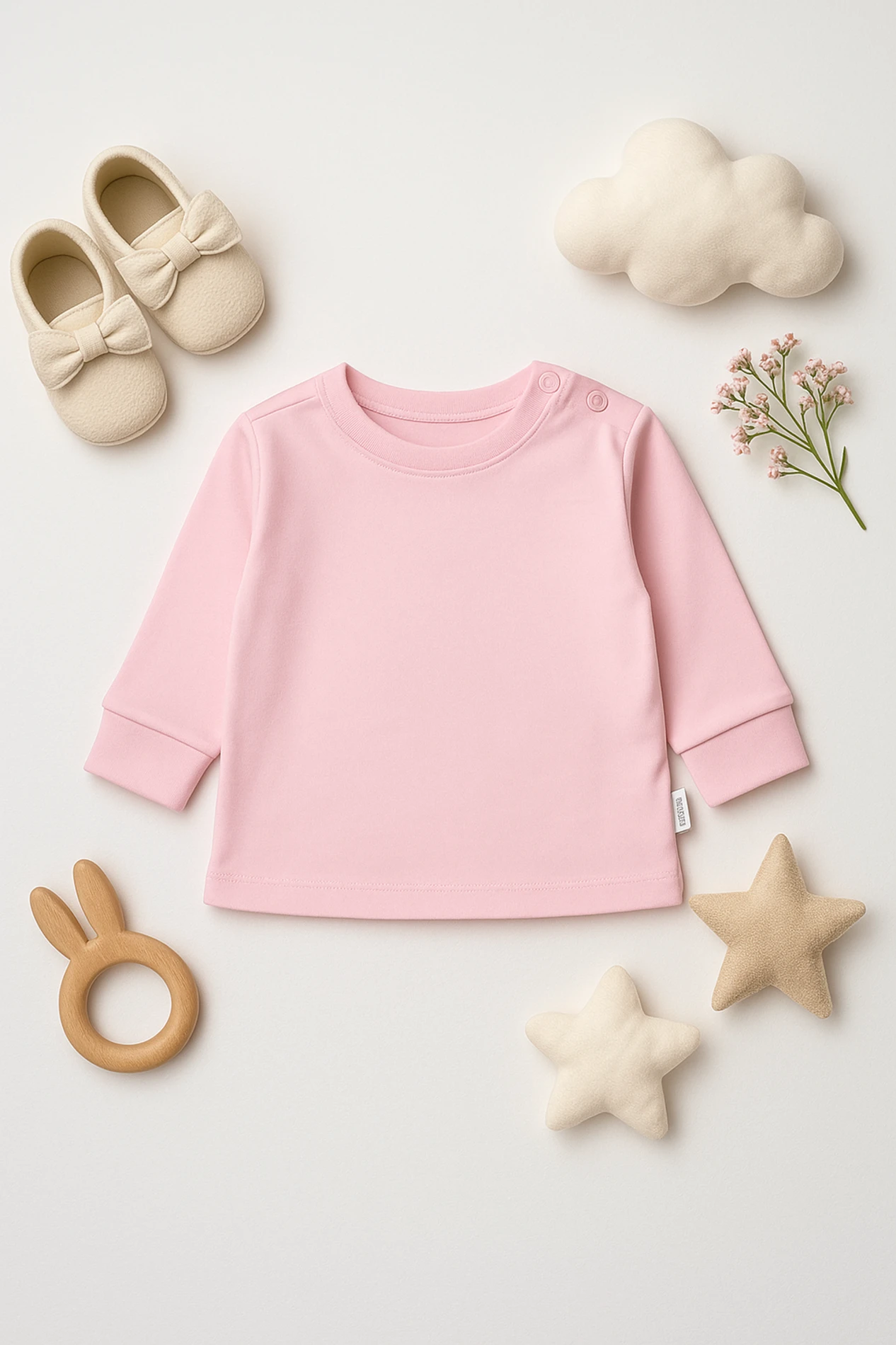 Yumiyum Tek Renk Düz Bebek Sweat