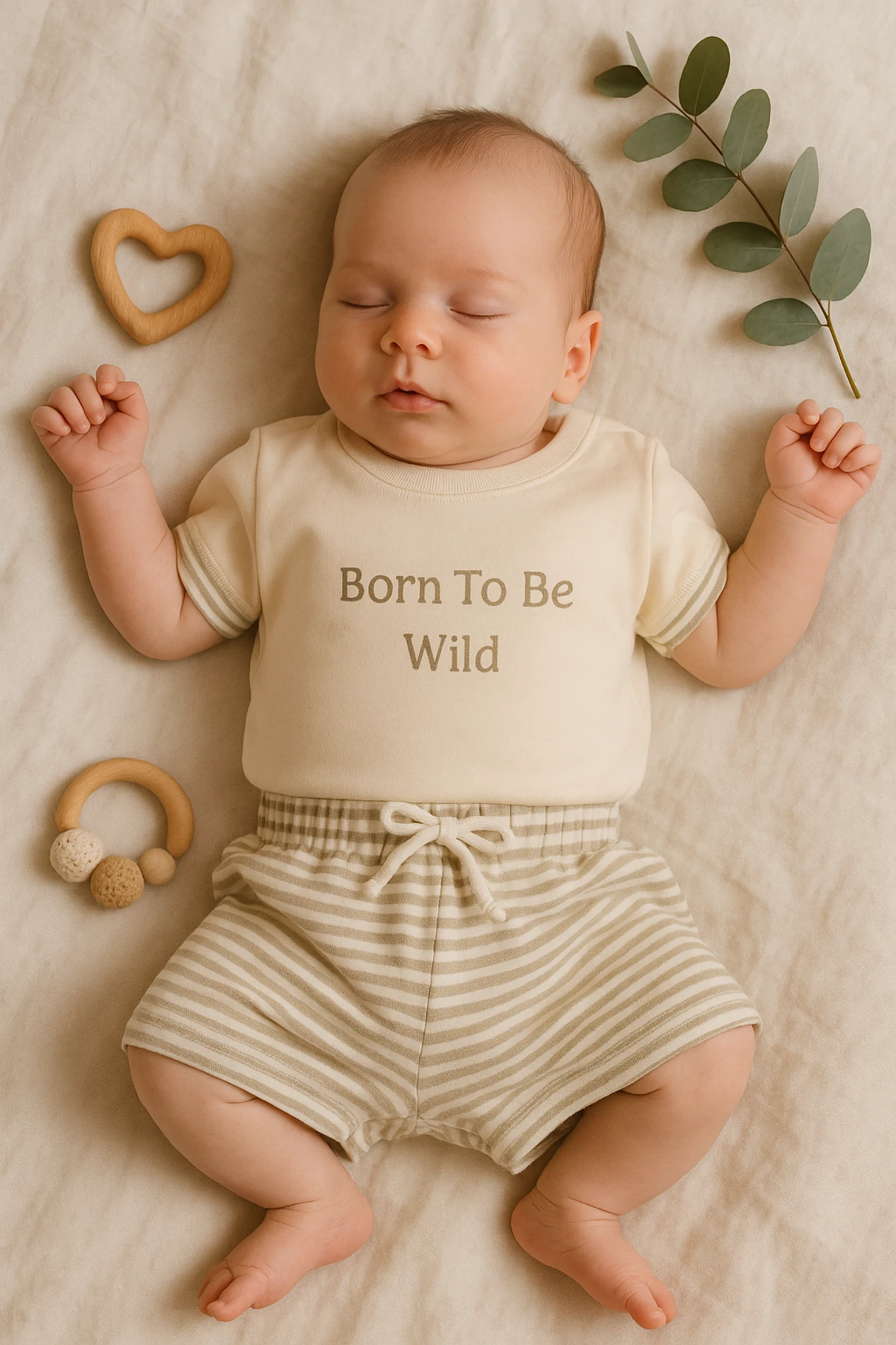 Çojux Yazlık Born To Be Wild Baskılı Şortlu 2’li Çocuk Takım