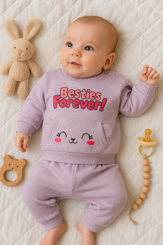Cepli Tavşan Nakışlı 2’li Bebek Takım