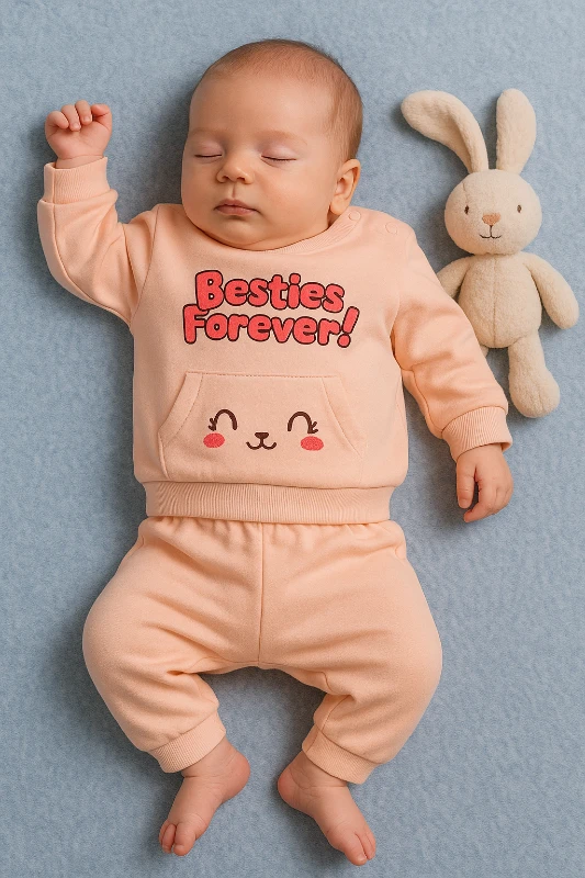 Cepli Tavşan Nakışlı 2’li Bebek Takım