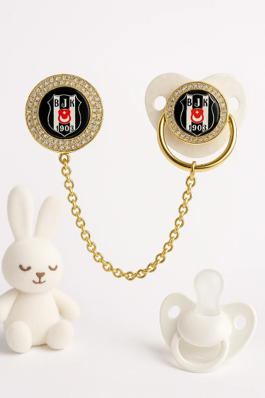 Taşlı Emzik Zinciri Emzik Tutacağı ve Emzik Set Model - 20