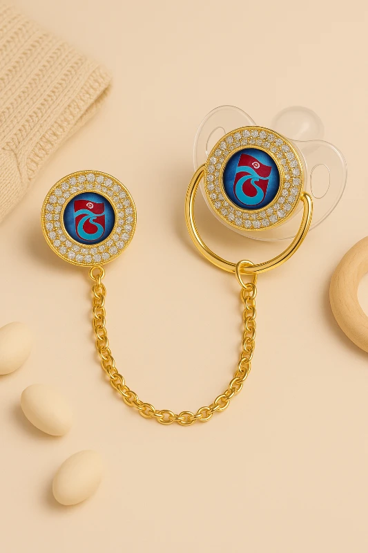 Taşlı Emzik Zinciri Emzik Tutacağı ve Emzik Set Model - 21