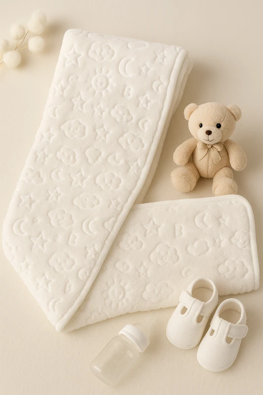 Bahar Peluş Bebek Battaniye