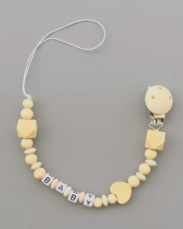 İsme Özel Ahşap Emzik - Model 25