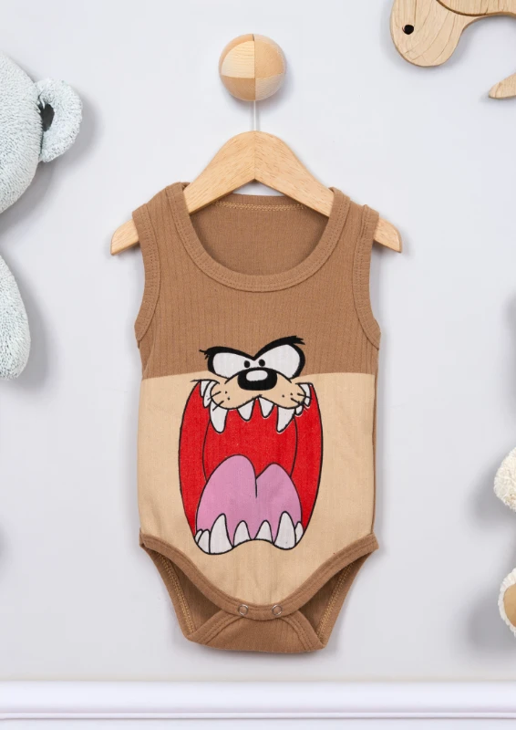 Cuscino Taz Baskılı Çıtçıtlı Bebek Badi