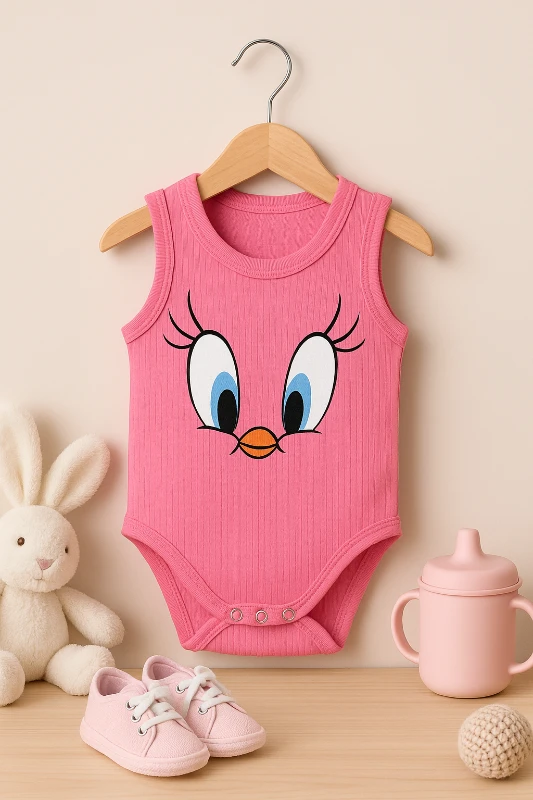 Tiviti Baskılı Çıtçıtlı Bebek Badisi