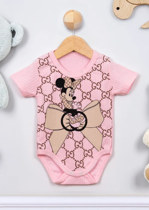 Guci Minie Baskılı Çıtçıtlı Bebek Badi