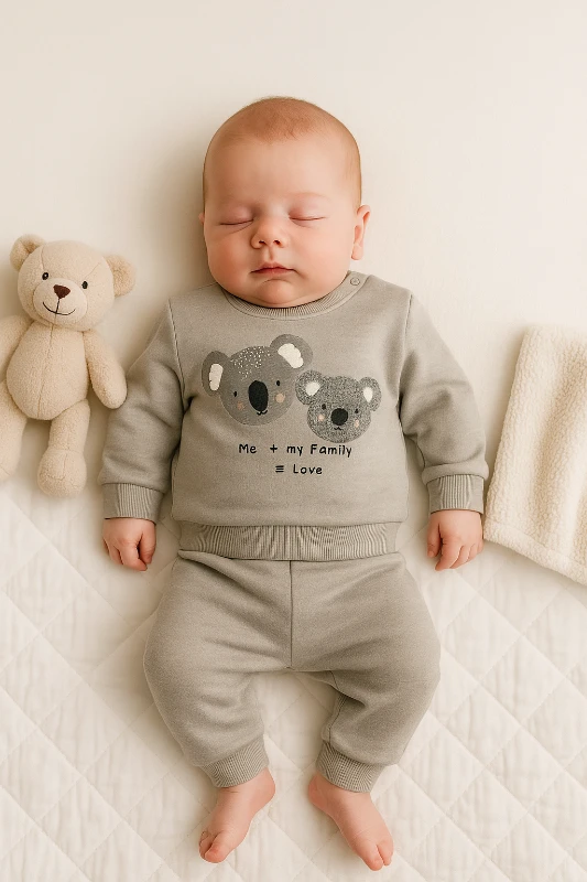 Süzene Koala Nakışlı 2’li Bebek Takım