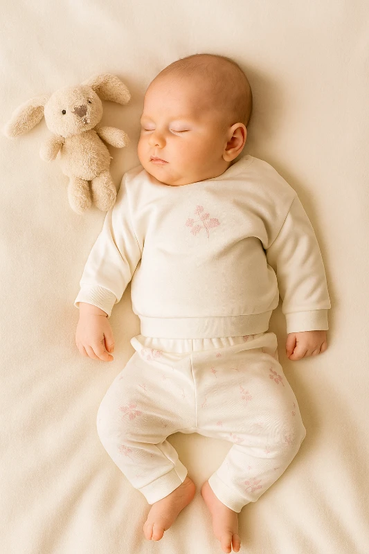 Tosy Yaprak Nakışlı 2’li Bebek Takım