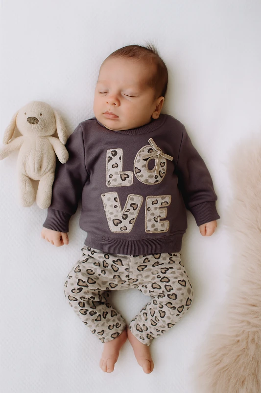 Love Nakışlı 2’li Bebek Takım